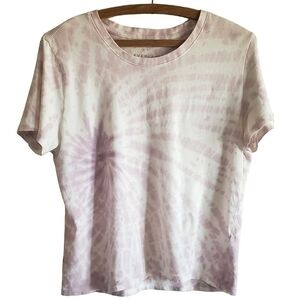 Everlane Tie Dye Top S Womens Purple Boho Gypsy Festival Casual Tee T-Shirt